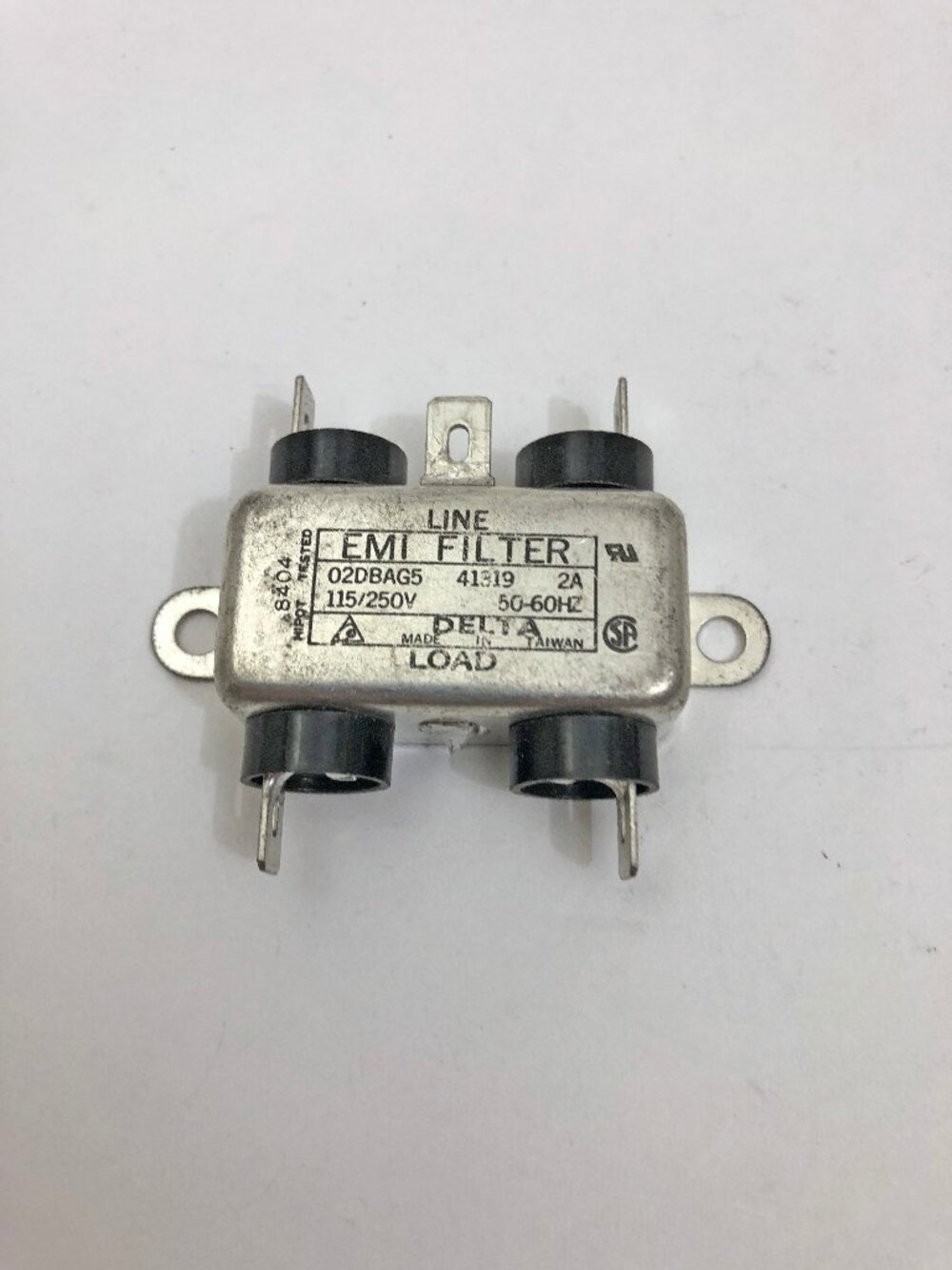 Delta Filter EMI Line Filter #41319 2A 115/250 V 50-60 HZ Pre-Owned Untested